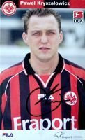 Zdjęcie Paweł Kryszałowicz (Eintracht Frankfurt) z oryginalnym autografem