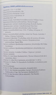 Informacje sportowe. Rocznik sport 2021 (Finlandia)