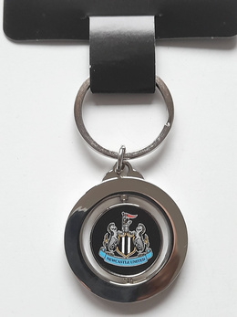 Brelok Newcastle United obrotowy z herbami dwustronny (produkt oficjalny)