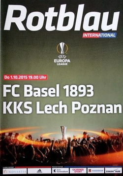 Program FC Basel - Lech Poznań Liga Europy (01.10.2015)
