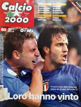 Miesięcznik Calcio 2000 (nr 80, sierpień 2004) + Podsumowanie Euro 2004 i Skarb Kibica Copa America 2004
