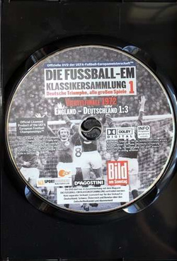 Film DVD Klasyki Mistrzostw Europy. Ćwierćfinał Anglia - Niemcy 1:3 1972