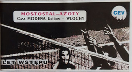Bilet Mostostal Azoty Kędzierzyn Koźle - Casa Modena Unibon Liga Mistrzów Siatkówki mężczyzn (24.02.1999)