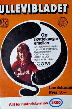 Program Szwecja - Dania mecz towarzyski (11.05.1976)