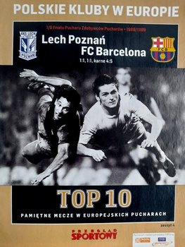 Polskie kluby w pucharach - zeszyt 4, Lech Poznań - FC Barcelona PZP 1988-89 (Przegląd Sportowy)