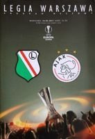 Program Legia Warszawa - Ajax Amsterdam Liga Europy (16.02.2017)