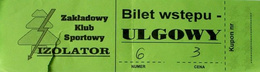 Bilet ZKS Izolator Boguchwała