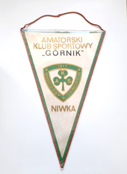 Proporczyk AKS Górnik Niwka Sosnowiec duży (PRL)
