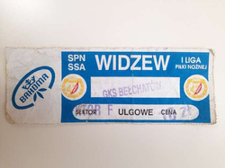 Bilet mecz Widzew Łódź - GKS Bełchatów, I liga (sezon 1996-97)