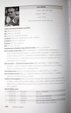 Przemijające rzuty. Historia łotewskiego rzutu oszczepem 1901-2017