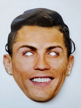 Maska na twarz Cristiano Ronaldo (tekturowa)