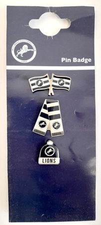 Odznaki Millwall FC - Flagi, Szalik, Czapka - 3 sztuki (produkt oficjalny)