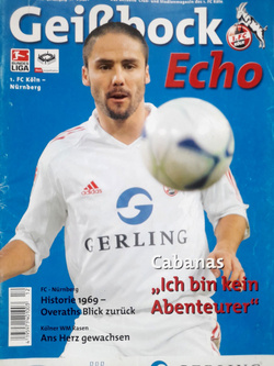 Program mecz 1. FC Koeln - 1.FC Nurnberg, Bundesliga (11.3.2006)