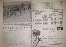 Informator Program XII Wyścig Pokoju Berlin - Praga - Warszawa 1959