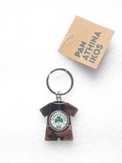 Brelok Panathinaikos Ateny koszulka z obrotowym herbem (produkt oficjalny)