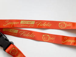 Smycz 115 lat RTS Widzew Łódź Semper Fidelis czerwona (kibice)