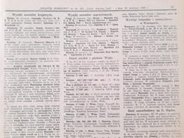 Dodatek Sportowy Ilustrowanego Kuryera Codziennego - 19 numerów (sierpień-grudzień 1926)
