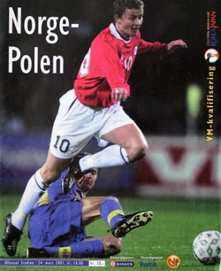 Program Norwegia - Polska eliminacje Mistrzostw Świata 2002 (24.03.2001)