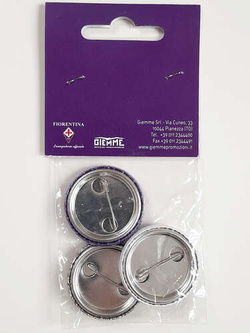 Odznaki buttony ACF Fiorentina - zestaw 3 sztuk (produkt oficjalny)