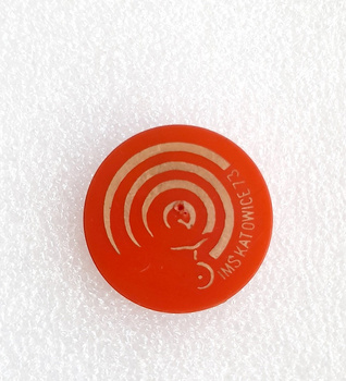 Odznaka Indywidualne Mistrzostwa Świata na żuzlu Katowice 1973 (PRL, plastikowa)