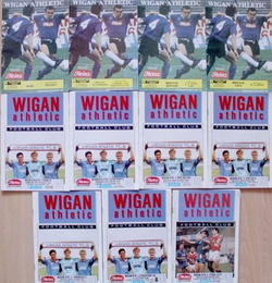 Programy Wigan Athletic 1990-1992 (11 sztuk)