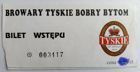Bilet Browary Tyskie Bobry Bytom I liga (stary)