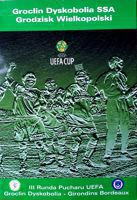 Program Groclin Dyskobolia Grodzisk Wlkp. - Girondins Bordeaux Puchar UEFA (26.02.2004)
