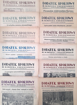 Dodatek Sportowy Ilustrowanego Kuryera Codziennego - 19 numerów (sierpień-grudzień 1926)