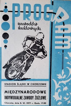 Program Międzynarodowe Indywidualne Zawody Żużlowe (Chorzów, 05.06.1977)