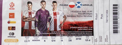 Bilet Polska - Szkocja eliminacje Euro 2016 (14.10.2014)
