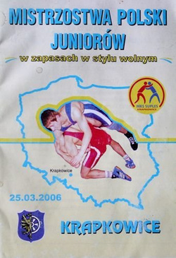 Mistrzostwa Polski Juniorów w zapasach w stylu wolnym. Krapkowice (25.03.2006)