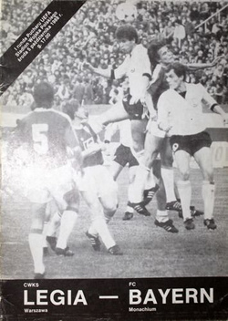 Program Legia Warszawa - Bayern Monachium Puchar UEFA (05.10.1988)