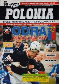 Program Polonia Warszawa - Odra Wodzisław Śląski Puchar Ligi (05.04.2000)