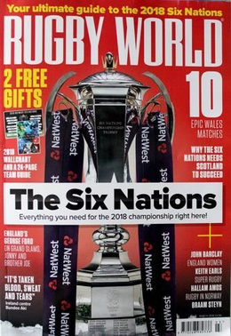 Magazyn "Rugby World" (marzec 2018) + Przewodnik Puchar Sześciu Narodów 2018