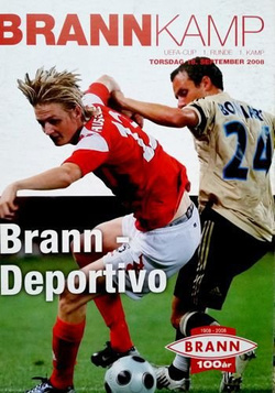 Program Brann Bergen - Deportivo La Coruna Puchar UEFA (18.09.2008)