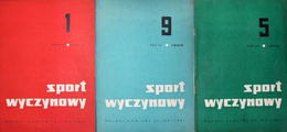 Sport wyczynowy. Miesięcznik Polskiego Komitetu Olimpijskiego 1968-1970 (3 numery)