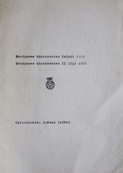 Drużynowe Mistrzostwa Polski I i II ligi 1983