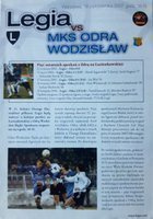 Program Legia Warszawa - Odra Wodzisław Śląski Orange Ekstraklasa (19.10.2007)