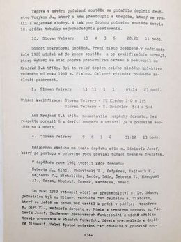 60 lat piłki nożnej w Velvarach 1919-1979 (Czechy)