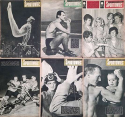 Magazyn tygodnik Sportowiec 1964 (6 numerów) m.in. Album Olimpijski Tokio 1964