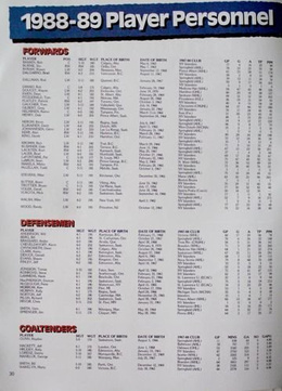 New York Islanders. Oficjalny Rocznik 1988-89