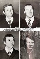 Pocztówka Medaliści Mistrzostw Świata i Europy w podnoszeniu ciężarów (Moskwa 1975)