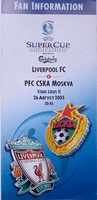 Informator Kibica mecz Liverpool FC - CSKA Moskwa Superpuchar Europy (26.8.2005)