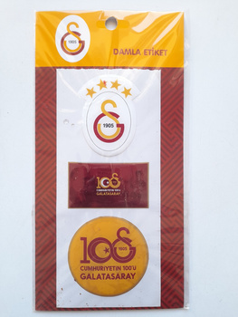 Naklejki Galatasaray Stambuł - 3 sztuki (produkt oficjalny)