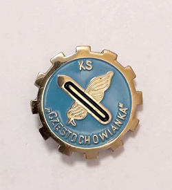 Odznaka KS Częstochowianka (PRL, lakier)