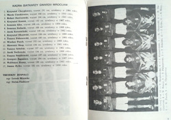 Program XX Spartakiada Gwardyjska w piłce siatkowej mężczyzn (Wrocław, 16-21.10.1986)