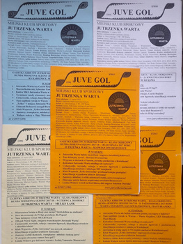 Programy mecze ligowe Jutrzenka Warta, Klasa Okręgowa 2017-2019 (5 sztuk)