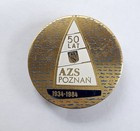 Odznaka 50 lat AZS Poznań 1934-1984 (PRL, lakier)