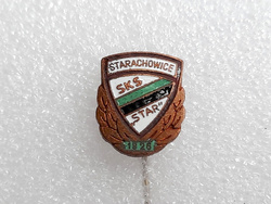 Odznaka SKS Star Starachowice z brązowym wieńcem (PRL, emalia)