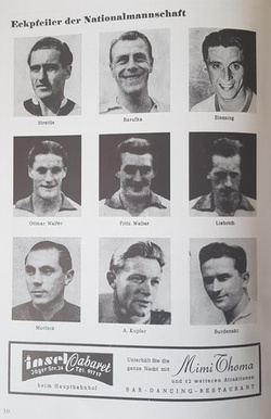 Program Niemcy - Szwajcaria mecz towarzyski 22.11.1950 (reprint)